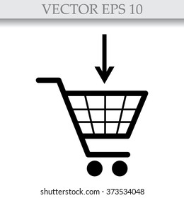 Vector shopping cart icons 