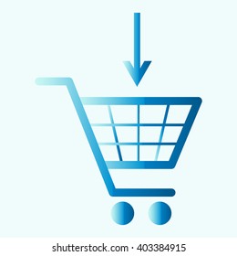 Vector shopping cart icons 
