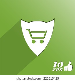 Vector shopping cart icons. Made in vector