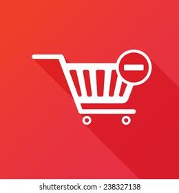 Vector Shopping Cart Remove from Cart Icon