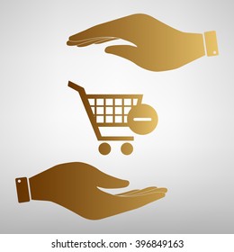 Vector Shopping Cart Remove from Icon
