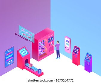 vector  shopping center, terminal payment, smart payment , technology