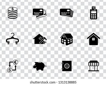vector shopping & commerce icons set - online marketing, sale and discount sign symbols