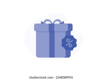 Vector Shopping Gift Box Icon for business