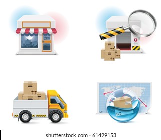 Vector shopping icon set and elements. Part 1