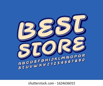 Vector Shopping Logo Best Store Retro Stock Vector (Royalty Free ...
