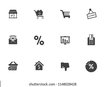 vector shopping, Marketing and sale icons - shopping illustrations collection