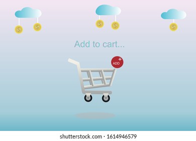 Vector of shopping online concept design