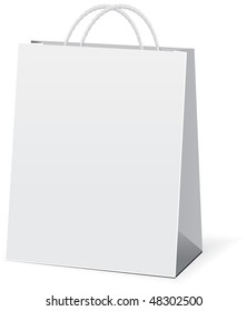 Vector shopping paper bags
