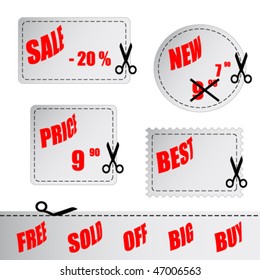 Vector shopping sign