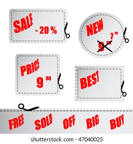 Vector shopping sign