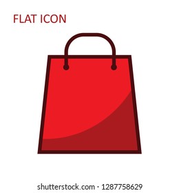 vector shopping two bag icon. shopping package illustration - fashion shop - Vector