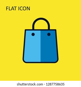 vector shopping two bag icon. shopping package illustration - fashion shop - Vector