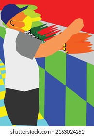 compra vectorial de verduras y fruta para añadir vitaminas en el cuerpo que forman resistencia corporal para evitar la enfermedad