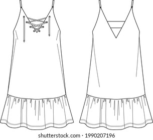 Sketch Outline Dress Images, Stock Photos & Vectors | Shutterstock