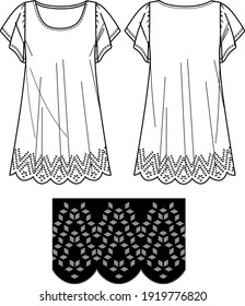 short cut frock design