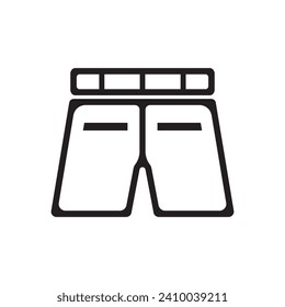 Vector shorts icon logo vector design template