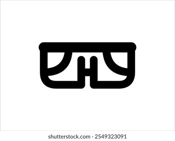 vector shorts icon on black
