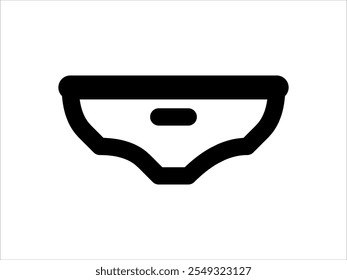 Icono de los pantalones cortos de Vector en negro