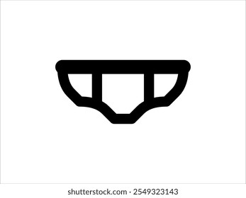 Icono de los pantalones cortos de Vector en negro