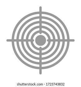 Vector shot target, arrow target.