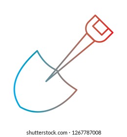  Vector shovel icon