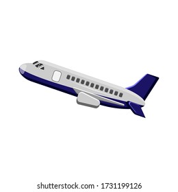 Vector shows an airplane. Vector EPS 10.