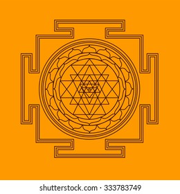 Vector Shri Yantra