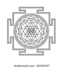 Vector Shri Yantra