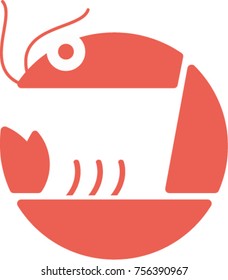 Vector shrimp logo