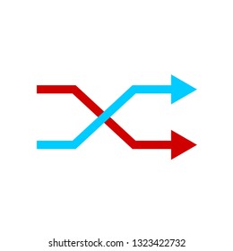 vector shuffle symbol, change order