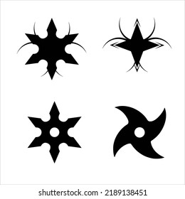 vector shuriken ninja weapon jepang
