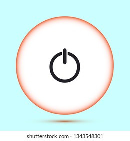 Vector shut down icon