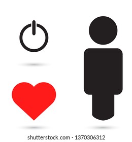 Vector shut down icon