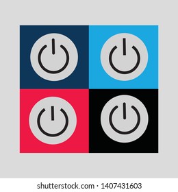 Vector shut down icon - Vector