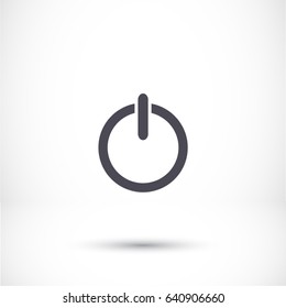 Vector shut down icon