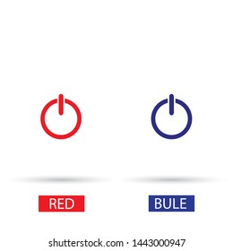 Vector shut down icon . Lorem Ipsum Illustration design