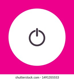 Vector shut down icon . Lorem Ipsum Illustration design