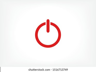 Vector shut down icon . Lorem Ipsum Illustration design