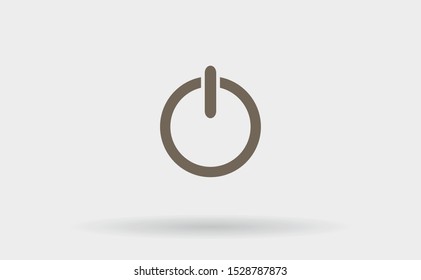 Vector shut down icon . Lorem Ipsum Illustration design