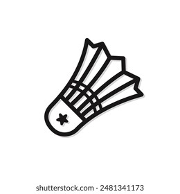 Diseño de íconos de bádminton de Vector