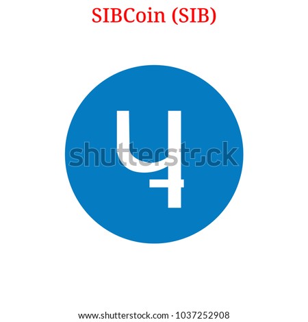 Vector SIBCoin (SIB) digital cryptocurrency logo. SIBCoin (SIB) icon. Vector illustration isolated on white background. Stock photo © 