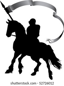 The Vector sidebar, silhouette - a history subject