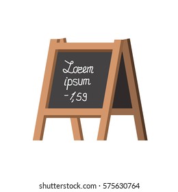 Vector sidewalk sign