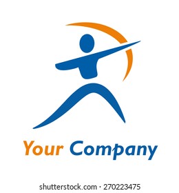 Vector sign abstract Archer