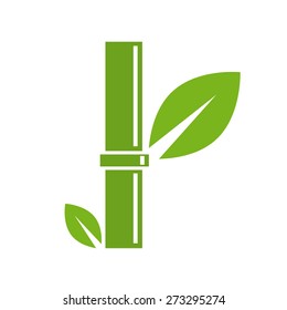 Vector sign abstract bamboo