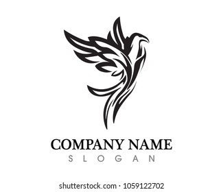 Vector - Vector sign abstract bird in flight
