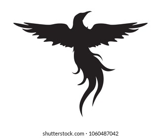 Vector - Vector sign abstract bird in flight