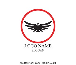 Vector - Vector sign abstract bird in flight