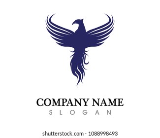 Vector - Vector sign abstract bird in flight